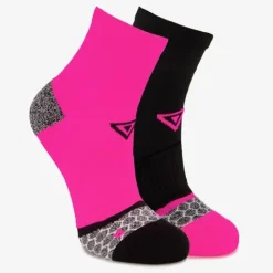 Osaga 2 paar dames hardloopsokken roze zwart Online