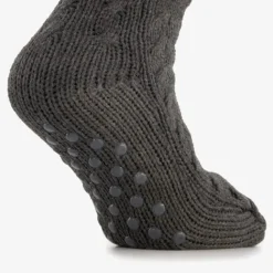 Scapino 1 paar gebreide heren huissokken met antislip Discount