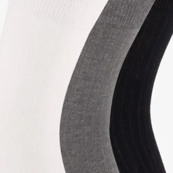 Scapino 3 paar heren rib sokken wit en zwart Hot