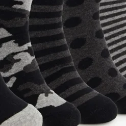 Scapino 5 paar herensokken met print zwart Clearance