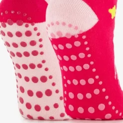Scapino 2 paar kinder antislip sokken met unicorns roze Hot