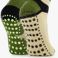 Scapino 2 paar kinder antislip sokken met dino groen Hot