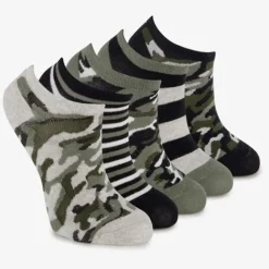 Scapino 5 paar kinder sneakersokken groen zwart Online