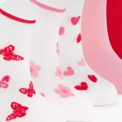 Scapino 5 paar meisjes sneakersokken roze met hartjes Best