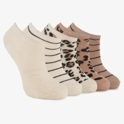 Scapino 5 paar meisjes sneakersokken beige bruin Sale