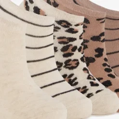 Scapino 5 paar meisjes sneakersokken beige bruin Sale