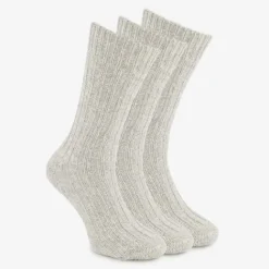 Mountain Peak 3 paar Noorse sokken lichtgrijs Discount