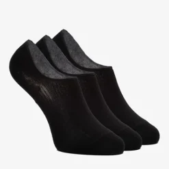 Scapino 3 paar sneakersokken zwart met antislip gedeelte Hot