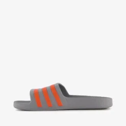 Adidas Adilette Aqua heren badslippers grijs rood Outlet