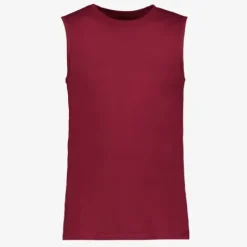 Unsigned Basic heren singlet bordeauxrood Hot