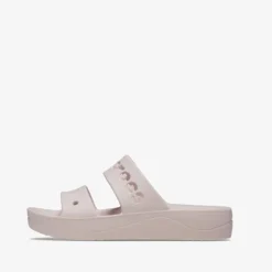 Crocs Baya Platform dames slippers lichtroze Sale
