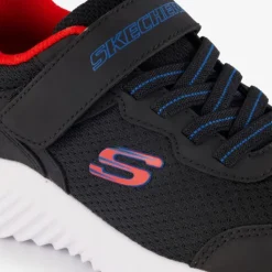 Skechers Bounder kinder sneakers zwart rood Hot