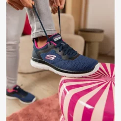 Skechers Bountiful Quick Path dames sneakers blauw Online