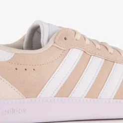 Adidas Breaknet suede dames sneakers roze wit Outlet