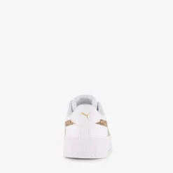 Puma Carina 3.0 meisjes sneakers met panterprint details wit Clearance