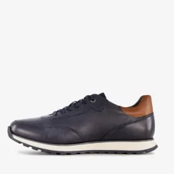 Bugatti Cirino leren heren sneakers donkerblauw