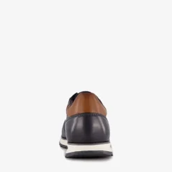 Bugatti Cirino leren heren sneakers donkerblauw