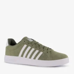 K-Swiss Court Tiebreak suede heren sneakers groen New