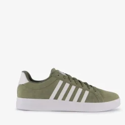 K-Swiss Court Tiebreak suede heren sneakers groen New