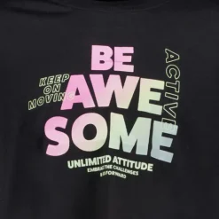 Osaga Cropped meisjes sport T-shirt met opdruk zwart Sale