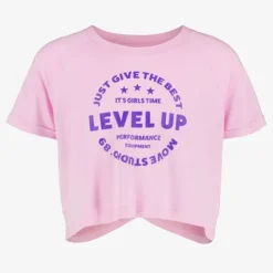 Osaga Cropped meisjes sport T-shirt roze Hot