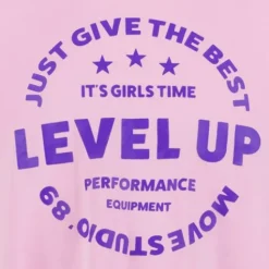 Osaga Cropped meisjes sport T-shirt roze Hot