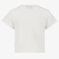 TwoDay Cropped meisjes T-shirt met borduursel wit Sale