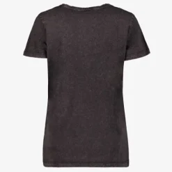 TwoDay Dames acid T-shirt met opdruk zwart Sale