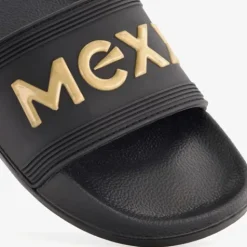 Mexx Dames badslippers zwart goud
