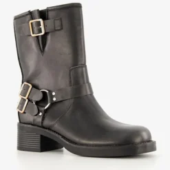 Blue Box Dames biker boots zwart