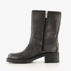 Blue Box Dames biker boots zwart