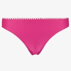 Osaga Dames bikinibroekje met structuur roze wit Hot