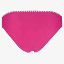 Osaga Dames bikinibroekje met structuur roze wit Hot