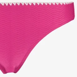 Osaga Dames bikinibroekje met structuur roze wit Hot