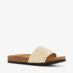 Scapino Dames bio slippers beige