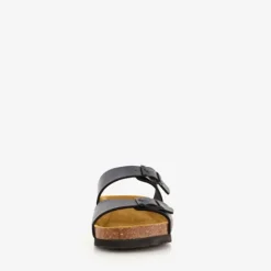 Hush Puppies Dames bio slippers met sleehak zwart Hot