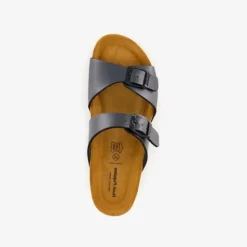 Hush Puppies Dames bio slippers met sleehak zwart Hot