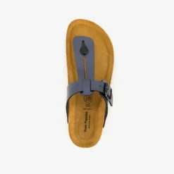 Hush Puppies Dames bio teenslippers zwart