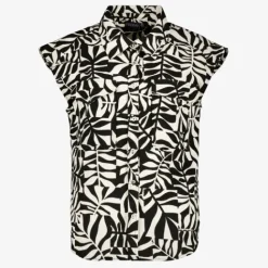 TwoDay Dames blouse met print zwart wit Discount