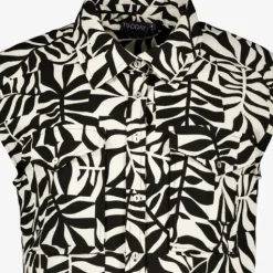 TwoDay Dames blouse met print zwart wit Discount