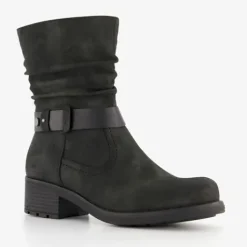 Blue Box Dames boots met lage hak zwart