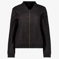 TwoDay Dames broderie bomberjack zwart New