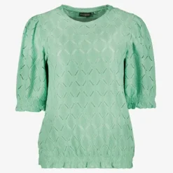 TwoDay Dames broderie shirt mintgroen Clearance