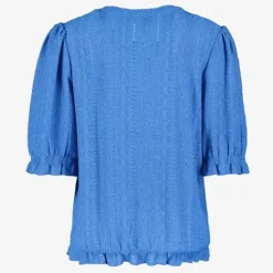 TwoDay Dames broderie top blauw Sale