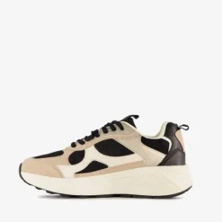 Blue Box Dames dad sneakers beige zwart Best