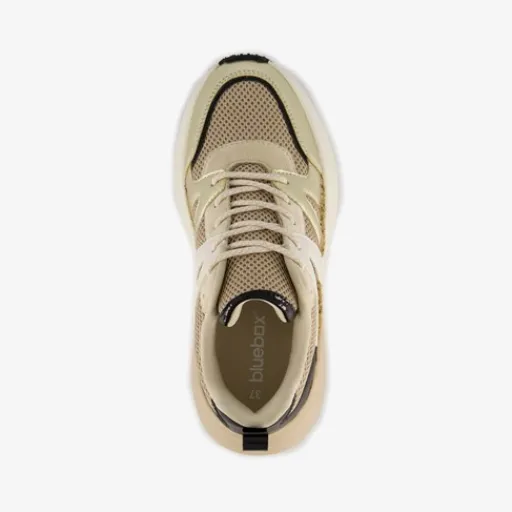 Blue Box Dames dad sneakers beige goud New