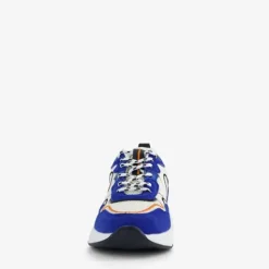 Blue Box Dames dad sneakers blauw met panterprint New