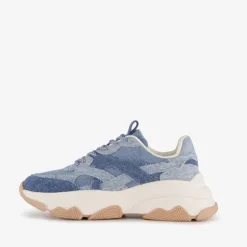 Blue Box Dames dad sneakers denim beige Hot