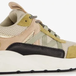 Blue Box Dames dad sneakers groen beige Sale