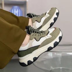 Blue Box Dames dad sneakers kaki groen New